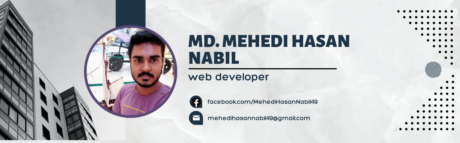 I am web developer.