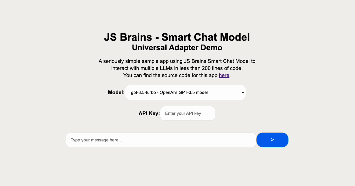 Smart Chat Model Demo