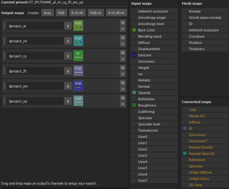 Export profile for Outerra