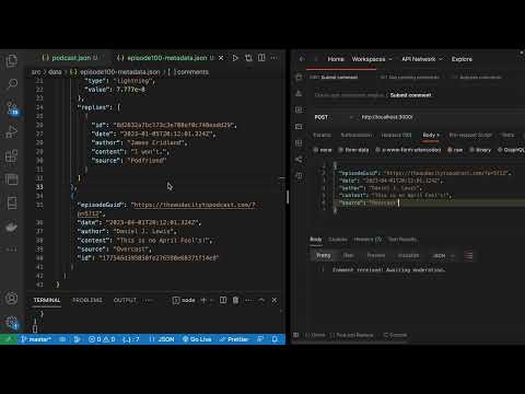 Demo of cross-app comments system