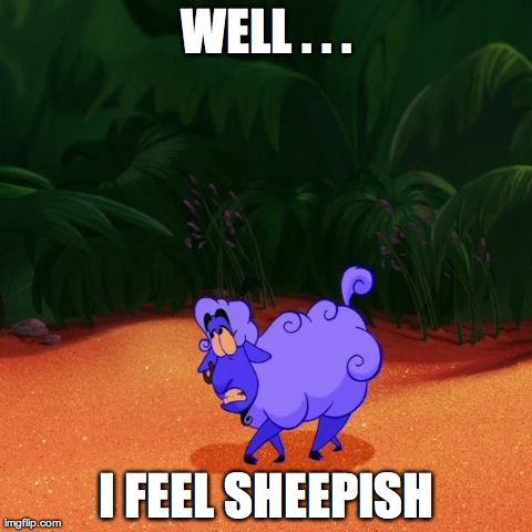 I feel sheepish