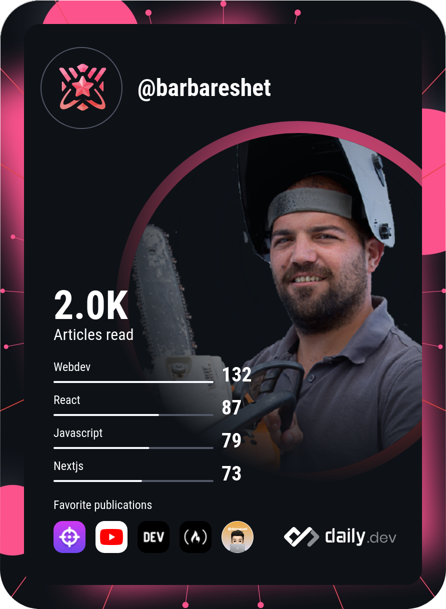 ido barnea's Dev Card