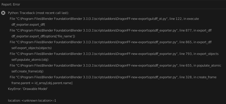Export problem · Issue #144 · Parik27/DragonFF · GitHub
