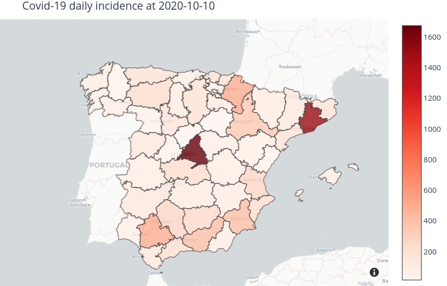 covid incidence by province