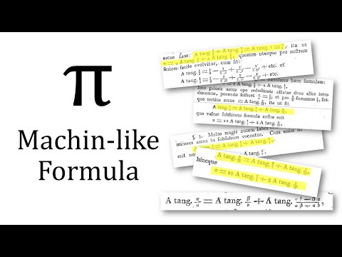 Machin-like formula video