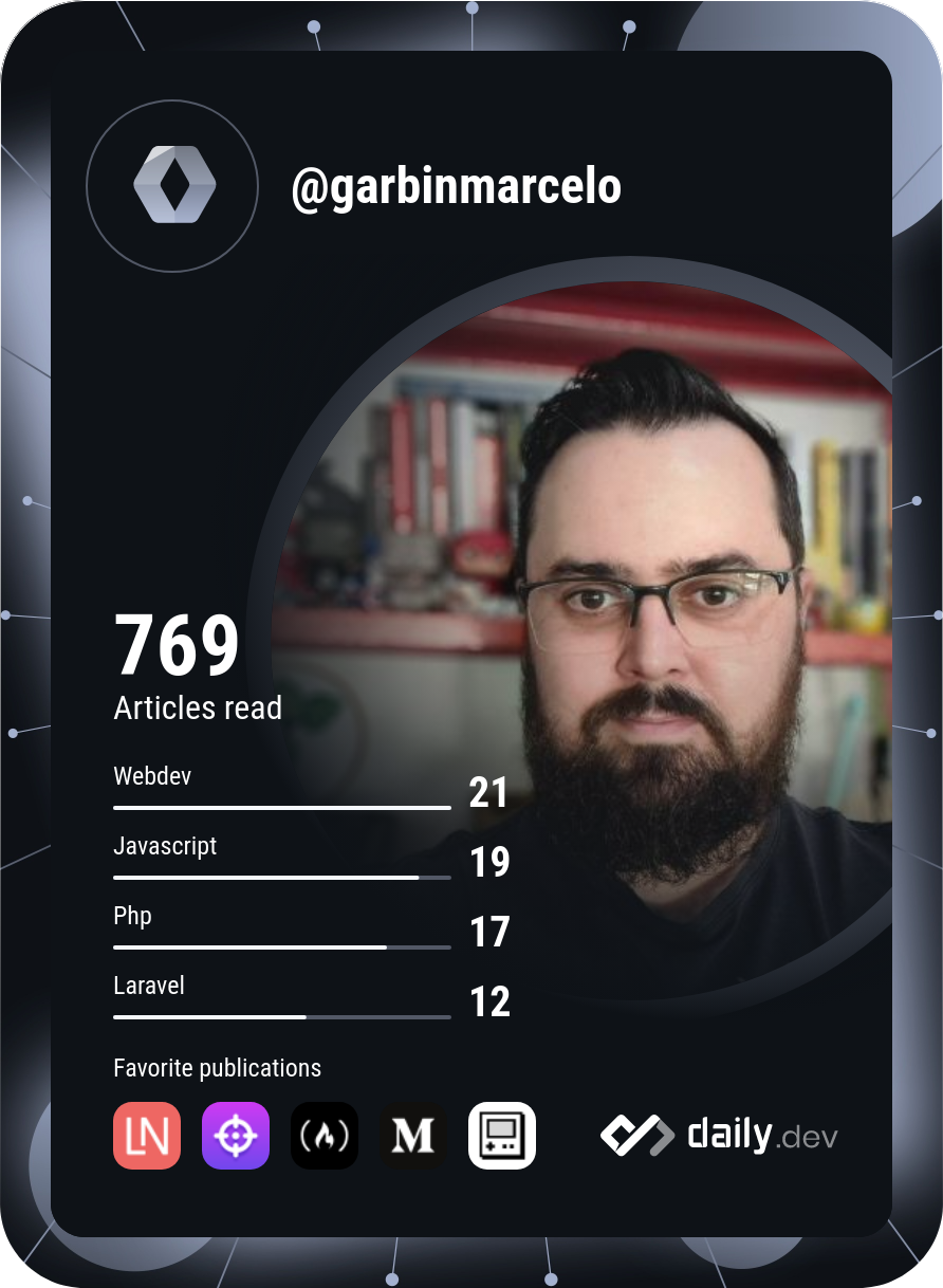 Marcelo Garbin's Dev Card