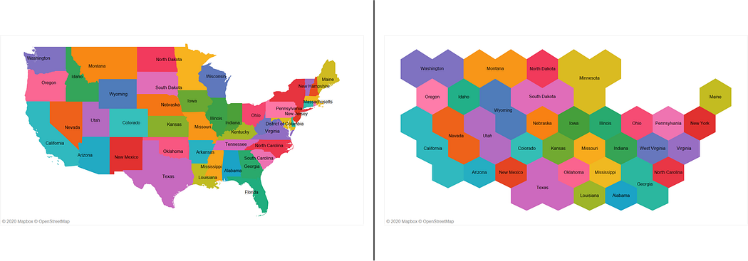 Hex Map rendered