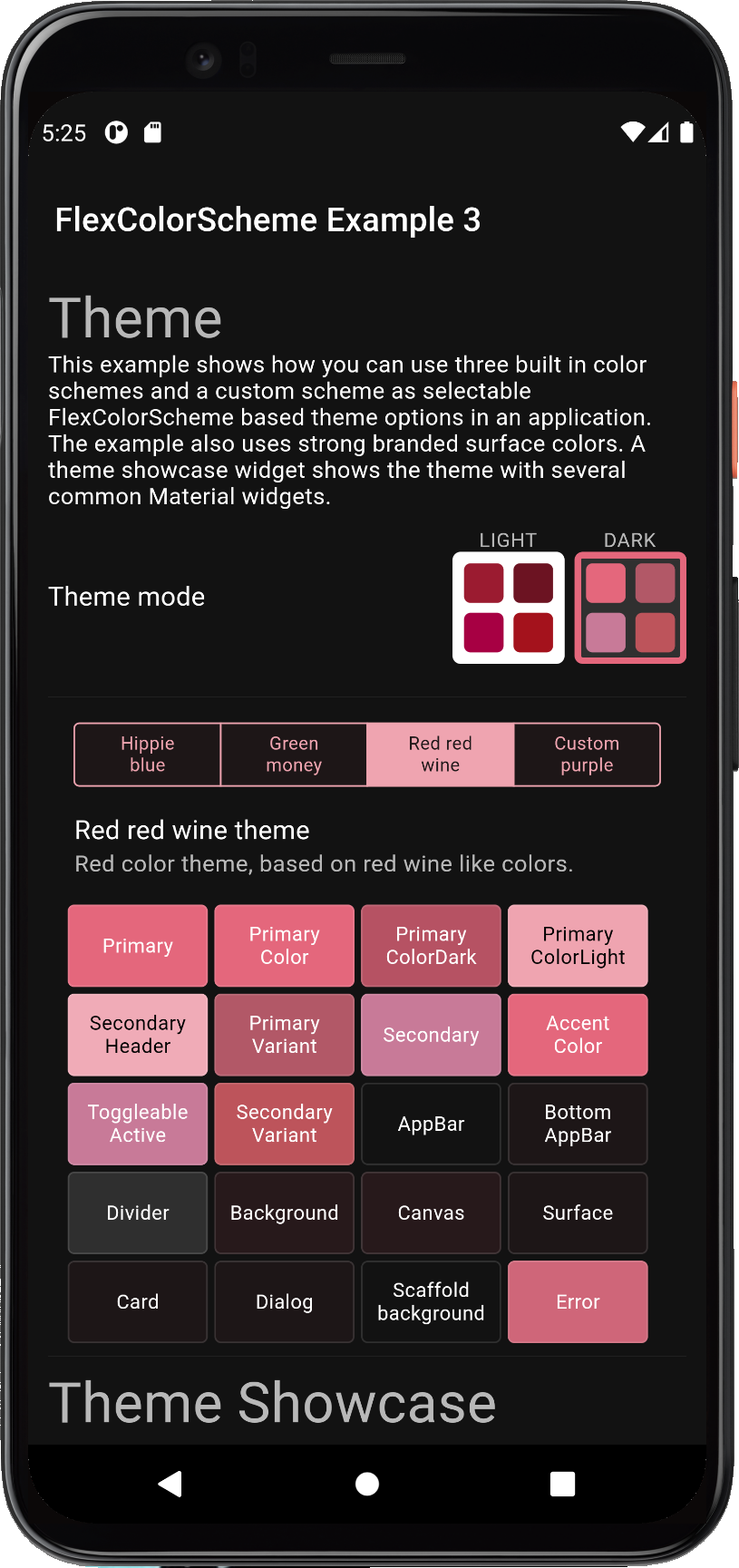 ColorScheme example 3c dark