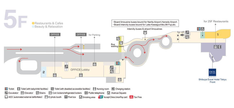 Mark City 5F Map