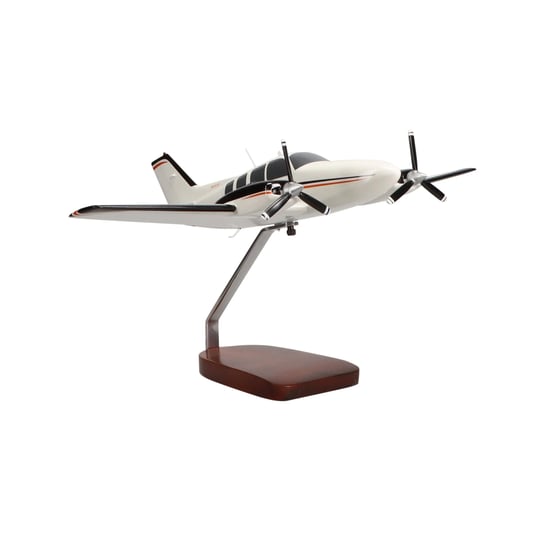 beechcraft-baron-g58-red-black-limited-edition-large-mahogany-model-1