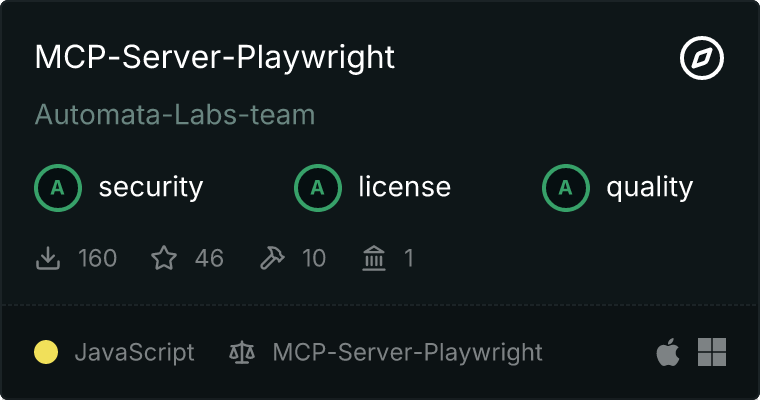 MCP-Server-Playwright MCP server