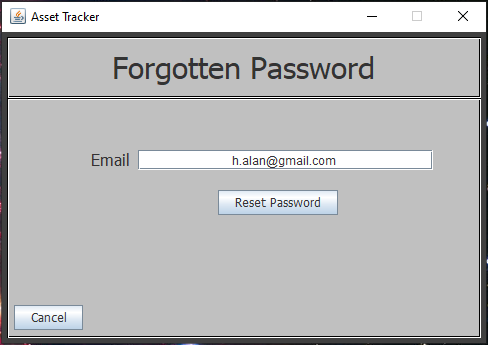 Forgotten Password