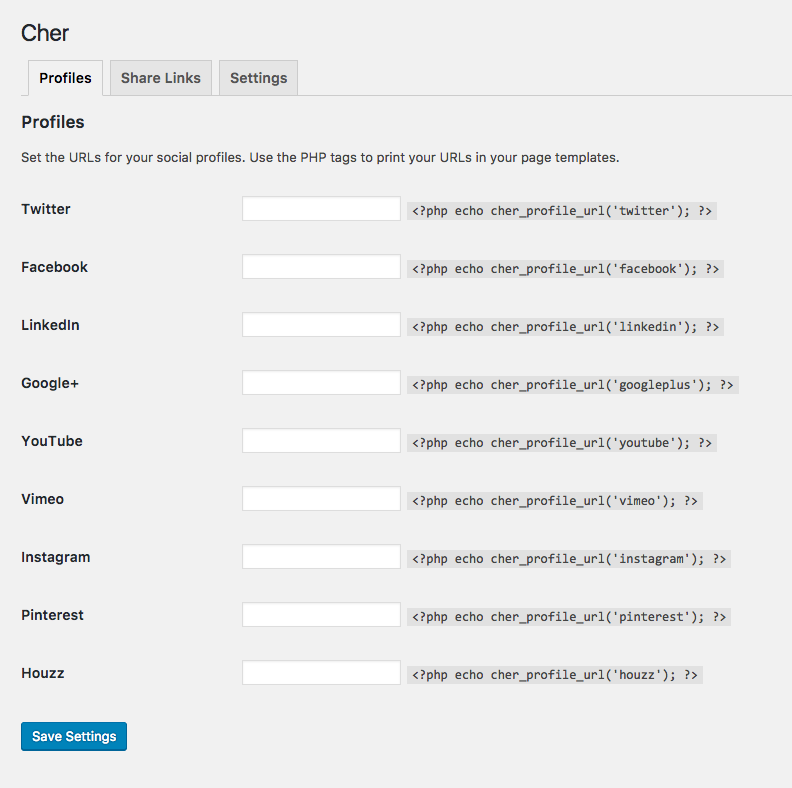 Customizing profile URLs