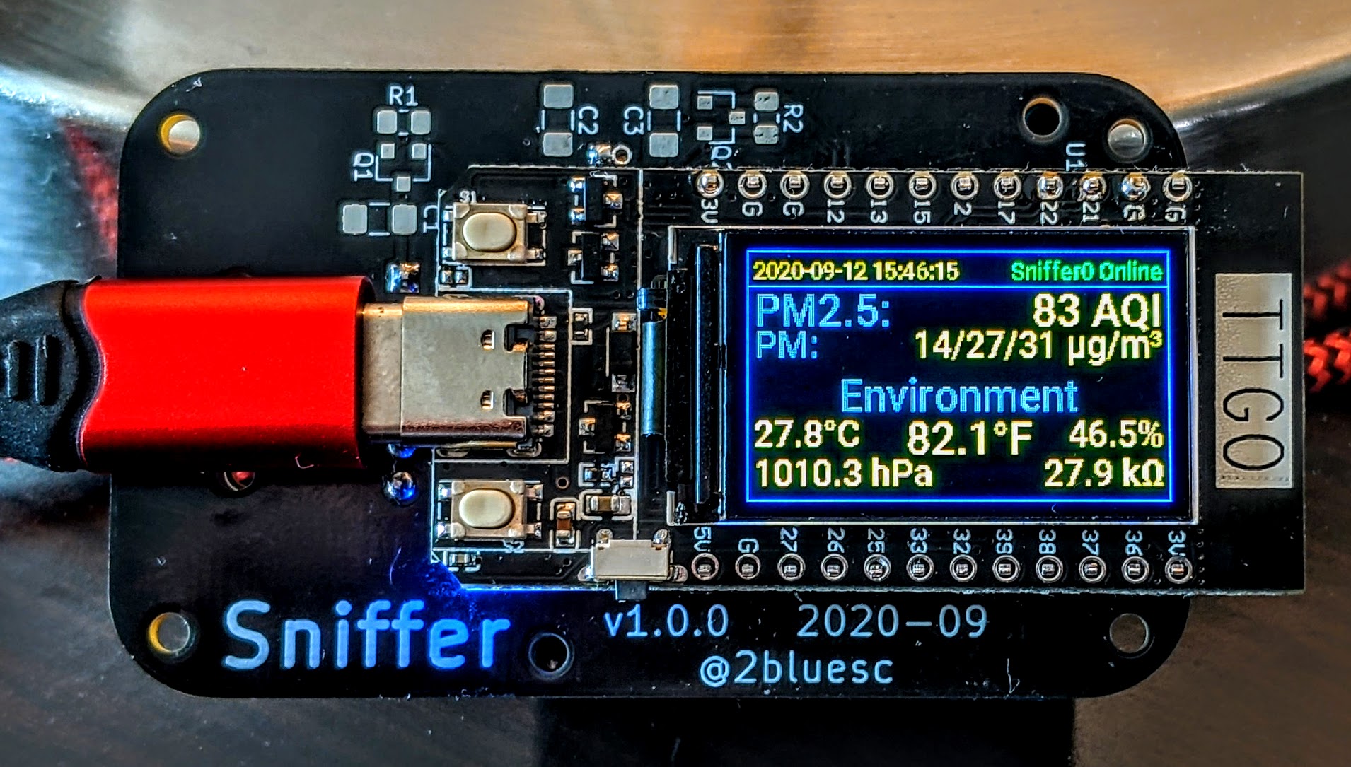 Sniffer LCD Display