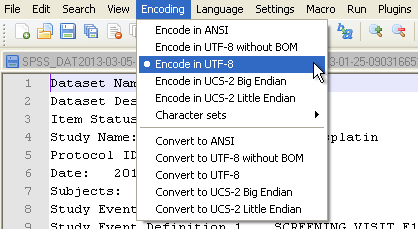 UTF8 in Notpad++