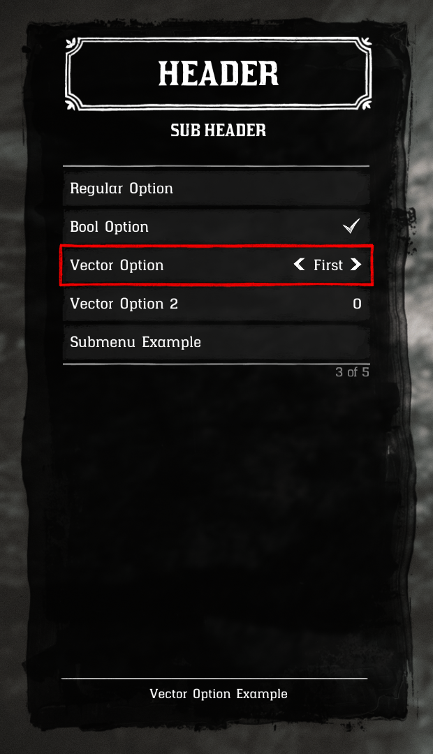 Vector Option