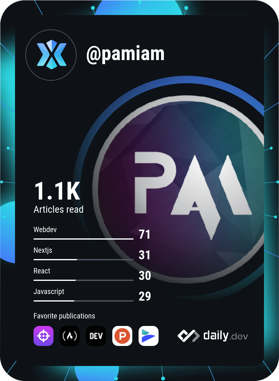 Pamela Fennell's Dev Card