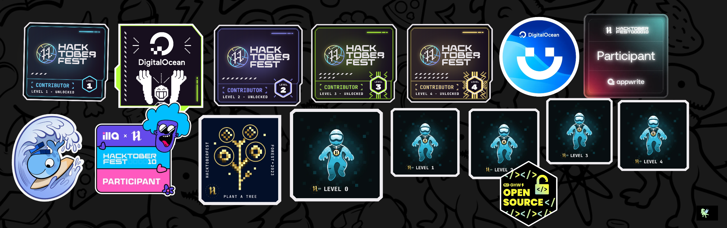 An image of @swastik2050's Holopin badges, which is a link to view their full Holopin profile