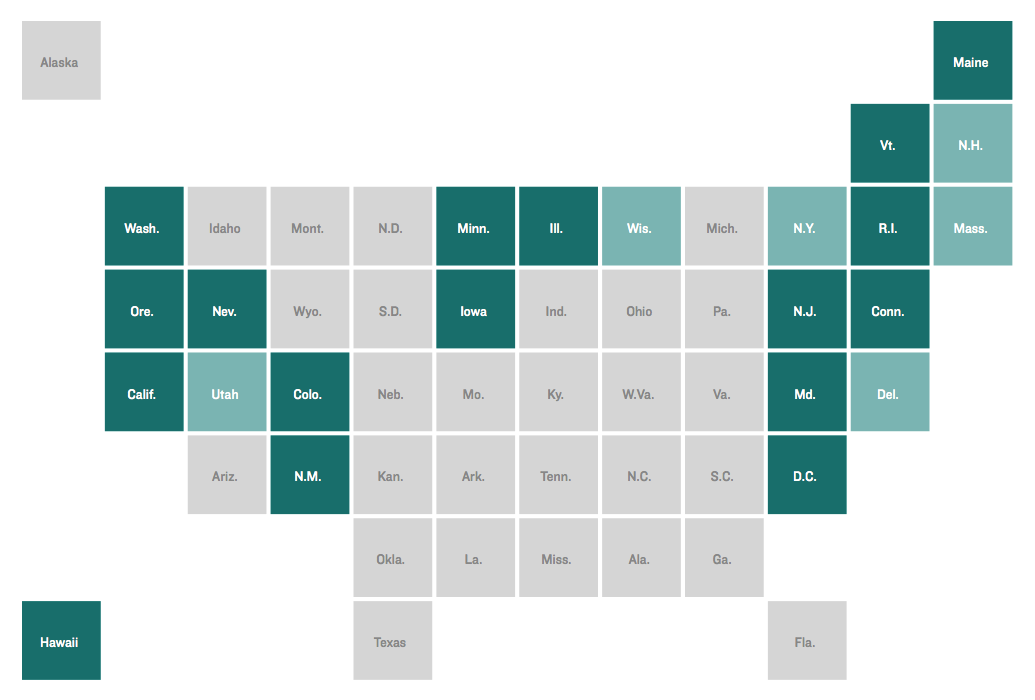 A square tile grid map