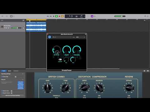 SimplyPhaser in GarageBand