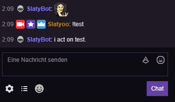 SlatyBot Chat Interaction