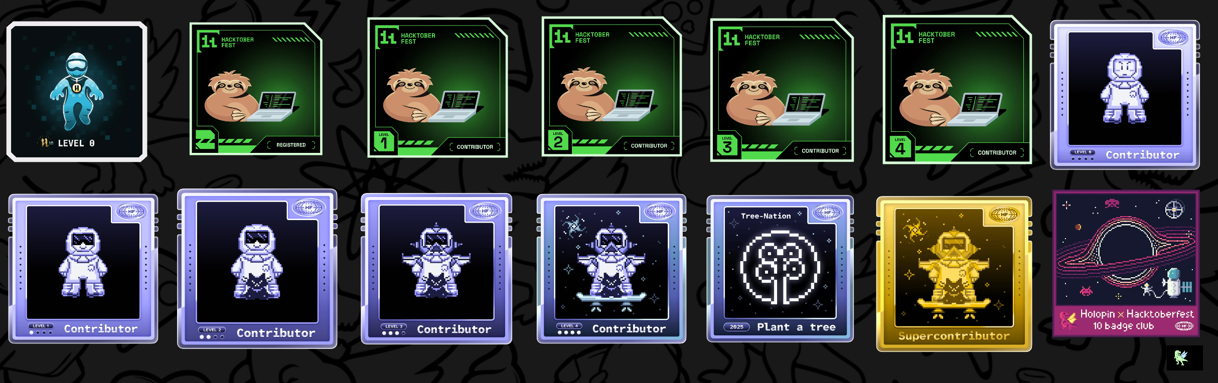 An image of @mrmysterious001's Holopin badges, which is a link to view their full Holopin profile