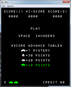 Space Invaders Title Screen