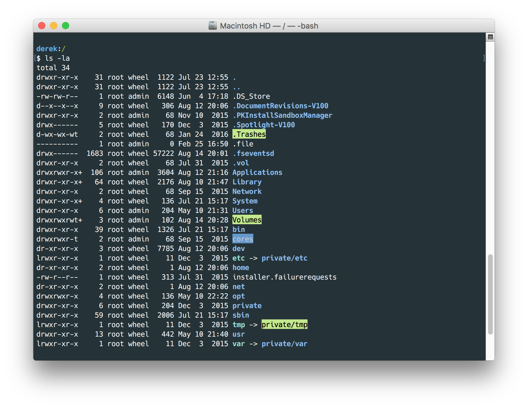 Terminal screenshot