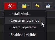 Create Empty Mod Menu Option