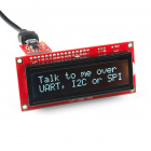 SparkFun 16x2 SerLCD - RGB on Black 3.3V (LCD-14073)