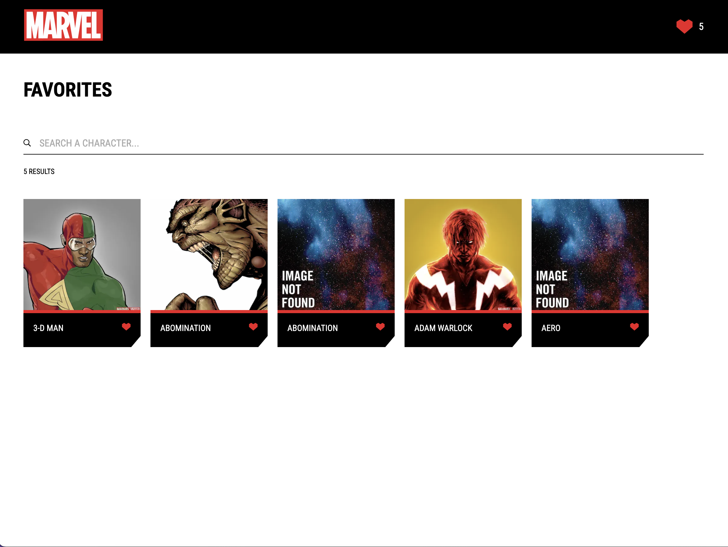 GitHub - Cylabeth/marvel-challenge: This project is a proposed exercise ...