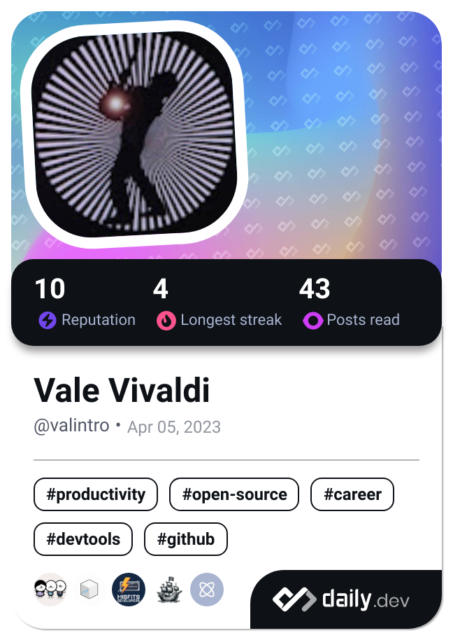 Vale Vivaldi's Dev Card