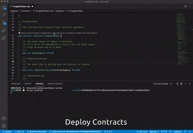 deploy contracts