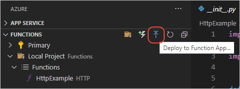 Deploy your Python function to an Azure Function App