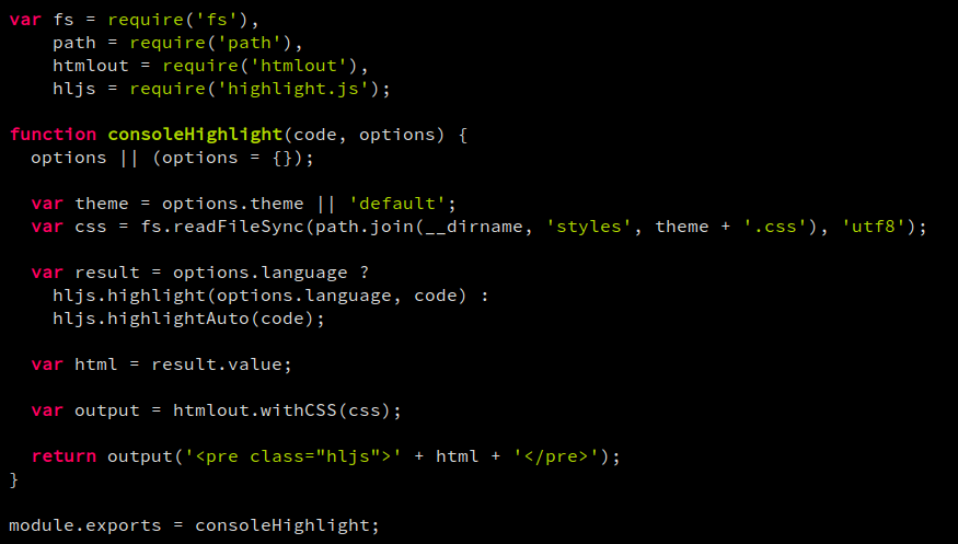 Example - Monokai