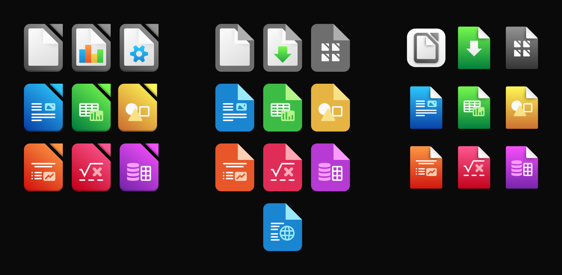 Image of new LibreOffice icons
