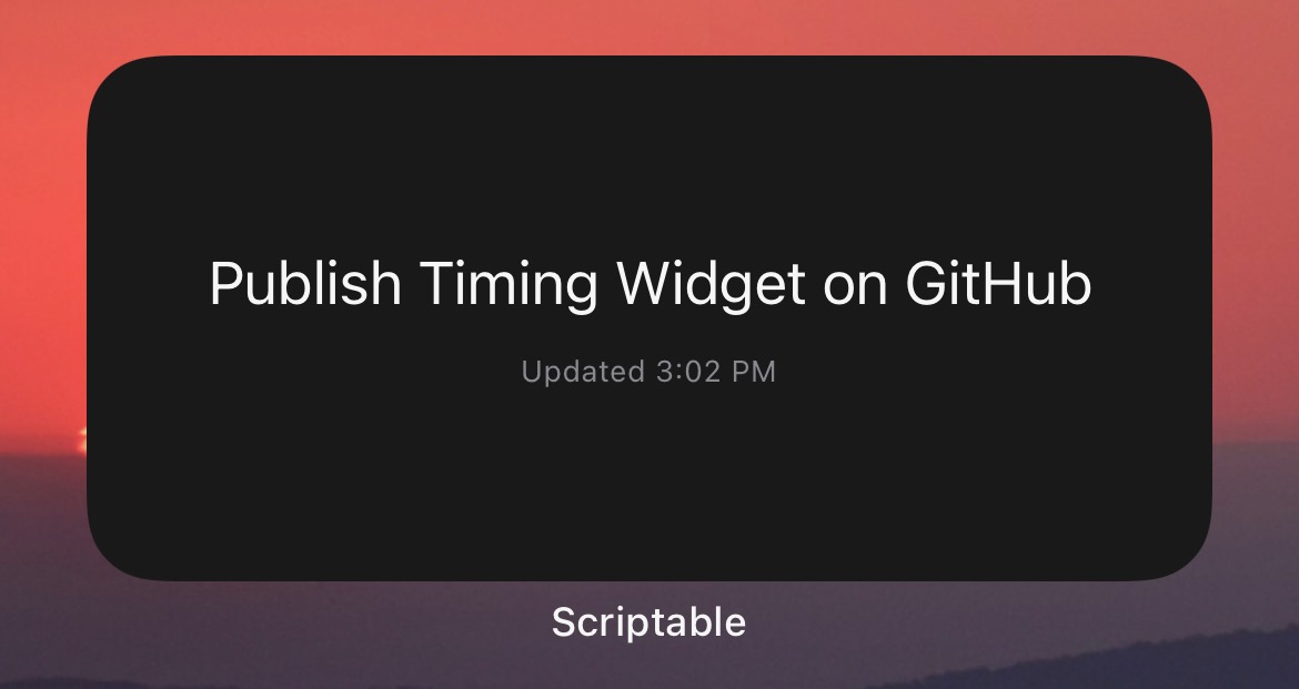 Unofficial Timing Widget for iOS · GitHub