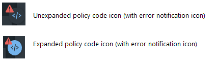 Policy code icon