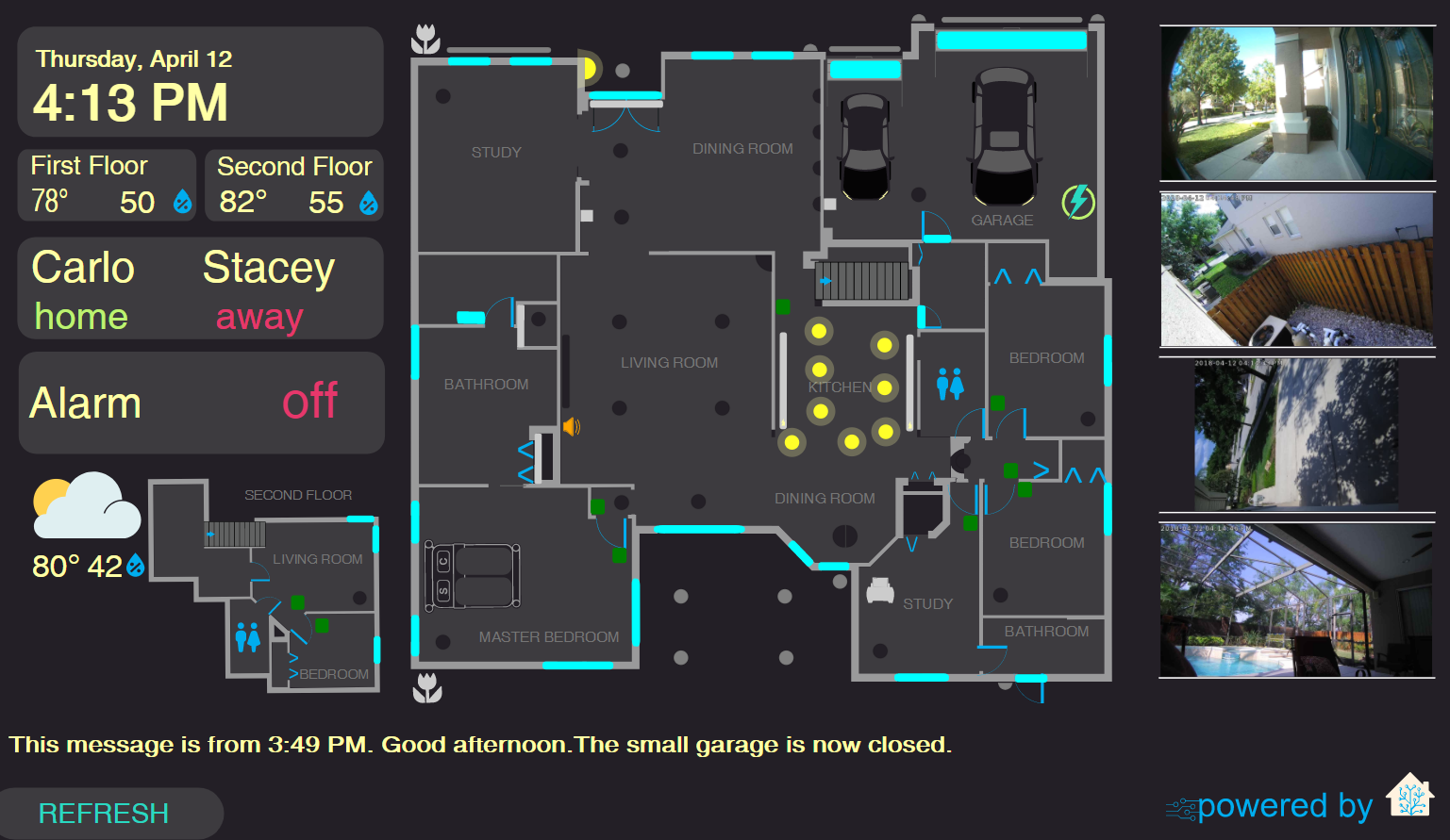 Screenshot of Home View