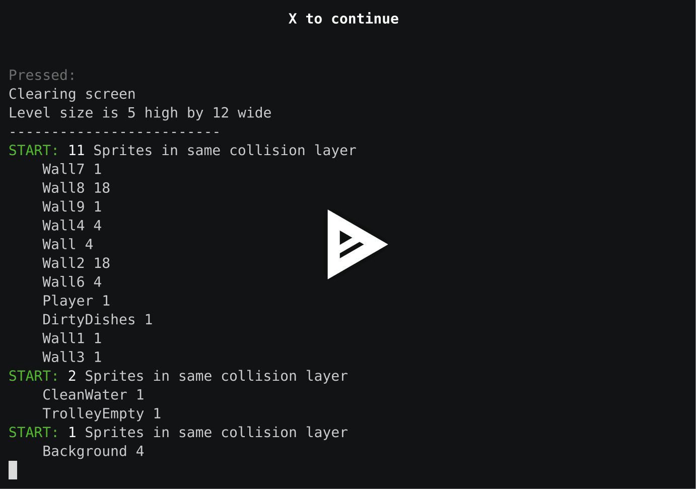 exploring and playing a level without sight