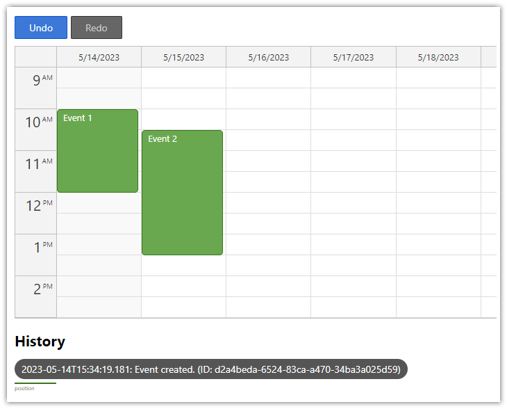 Angular Calendar Date Switching