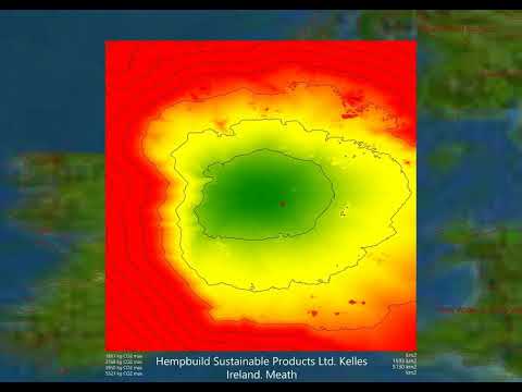 Hempcrete manufacturing isochrones of delivery