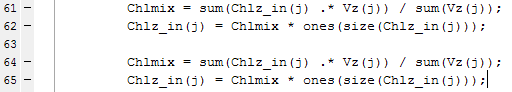 Original mixing commands