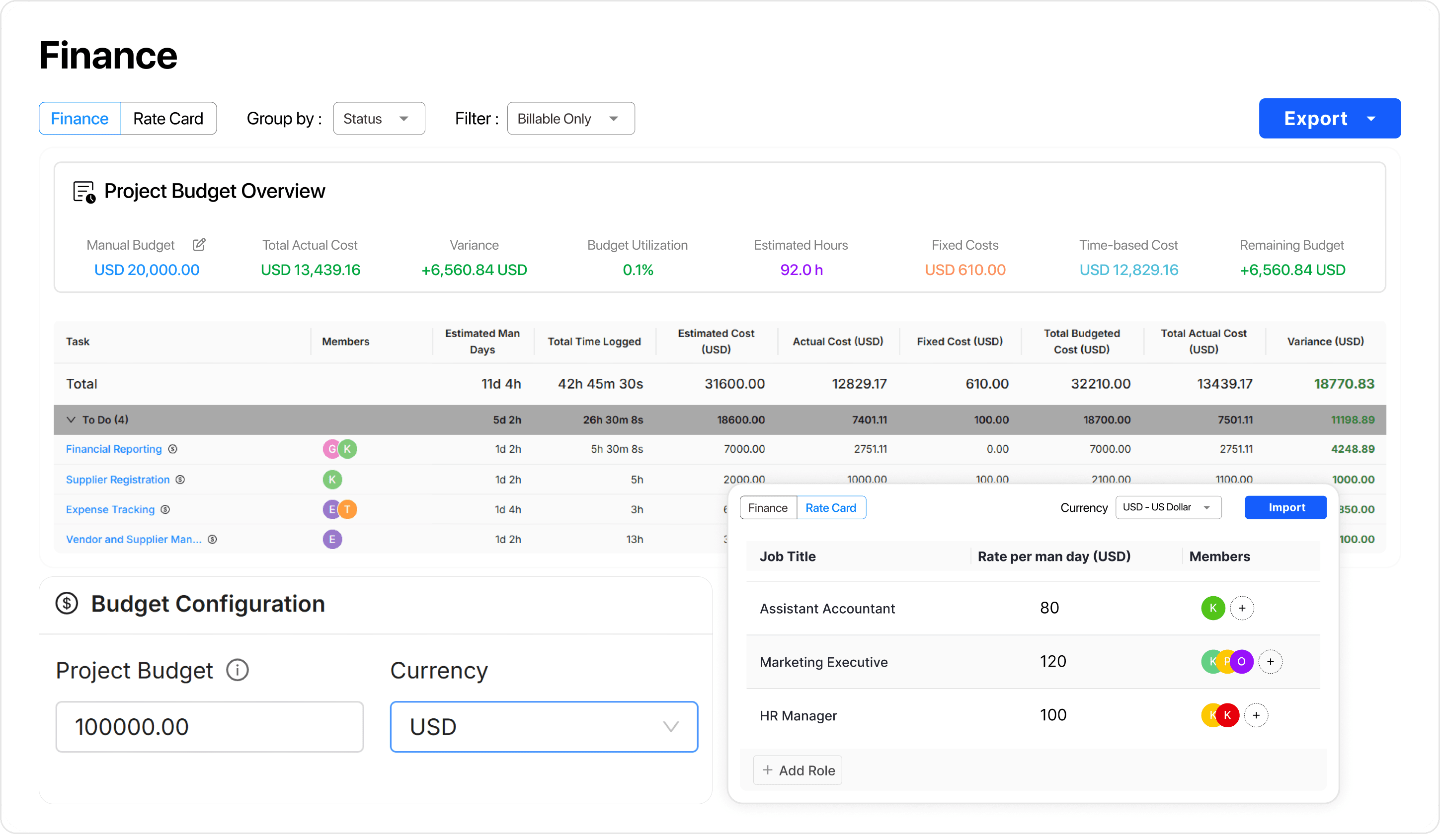 Project Profitability Monitor