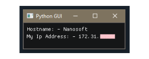 IP Address Python GUI image