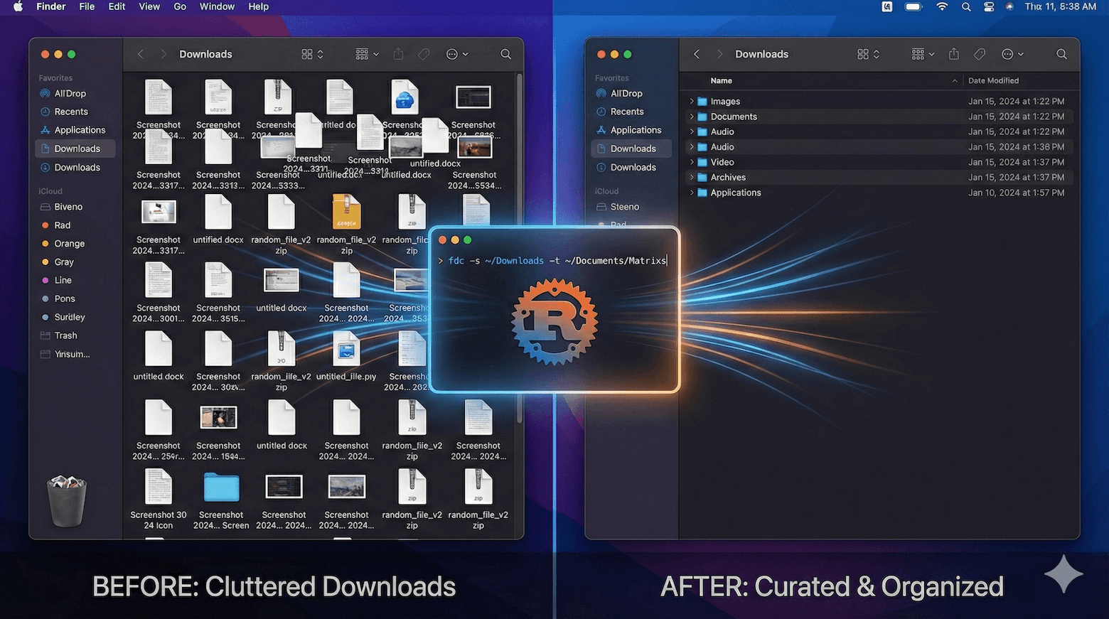 FDC,Rust 构建的文件分类整理工具
