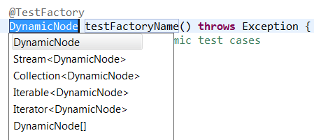 junit test template