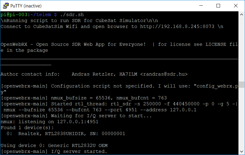 SDR Starting