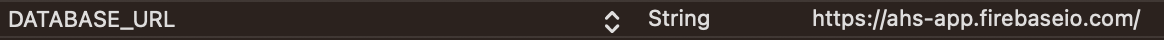 database url in google service plist