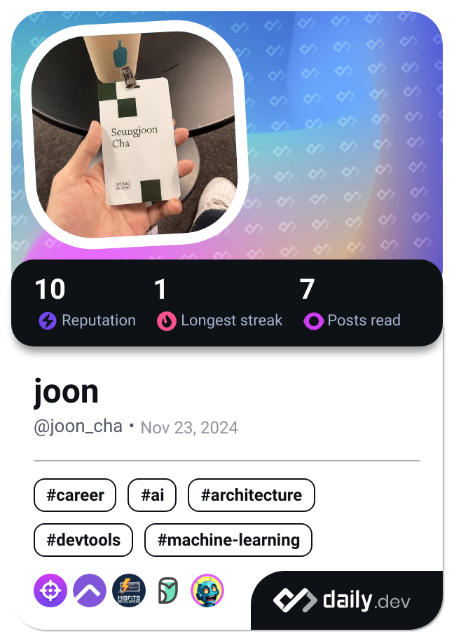 joon's Dev Card